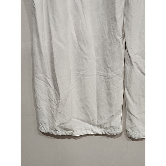 J. Jill Wide Leg Pants‎ Womens Size L White, 26 In. Inseam Pockets 100% Rayon - Picture 9 of 10
